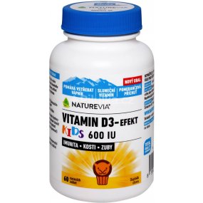NatureVia SWISS Vitamin D3 - Efekt Kids 60 tablet