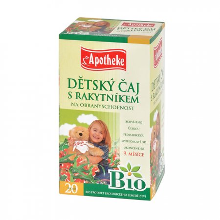 Apotheke BIO Dětský čaj s rakytníkem na obranyschopnost 20 x 1.5g