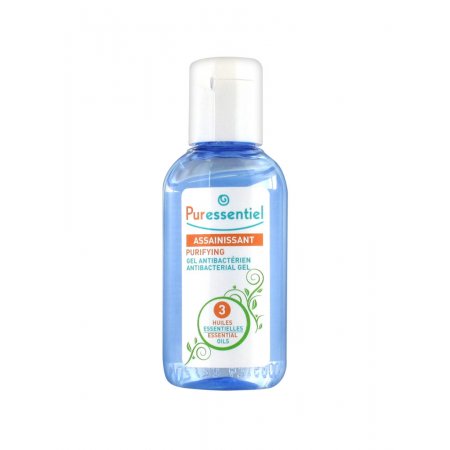 PURESSENTIEL Antibakteriální gel na ruce - 3 aromaesenciální oleje 80 ml