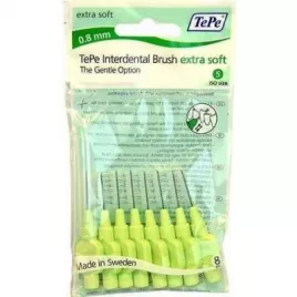 TEPE Mezizubní kartáčky Extra Soft sv. zelená 0,8 mm 8 kusů