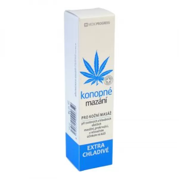 MEDICPROGRESS Konopné mazání v tubě Extra chladivé 100 ml