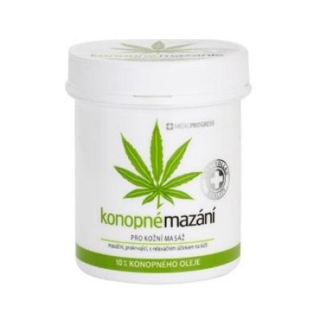 MEDICPROGRESS Konopné mazání 10% konopného oleje 250 ml