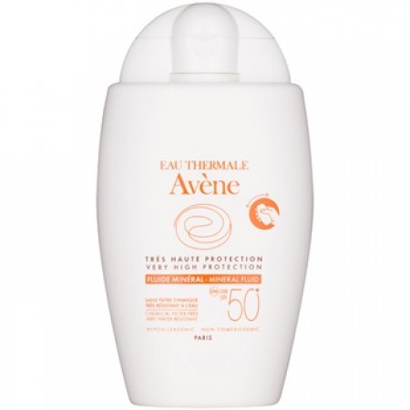 Avène Sun Minéral ochranný fluid bez chemických filtrů SPF 50+ 40 ml