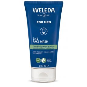 Weleda For Men 2v1 Čistící gel na obličej a vousy 100 ml