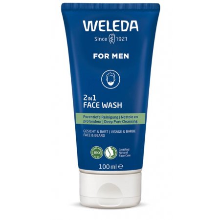 Weleda For Men 2v1 Čistící gel na obličej a vousy 100 ml