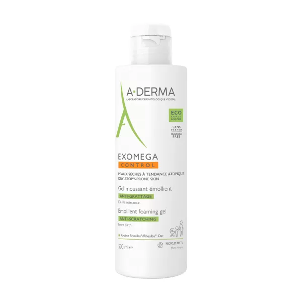 A-DERMA Exomega CONTROL Zvláčňující pěnivý gel 500 ml