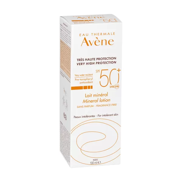 Avène Sun Minéral ochranné mléko bez chemických filtrů a parfemace SPF 50+ 100 ml