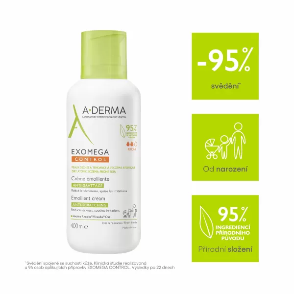 A-DERMA EXOMEGA CONTROL Emolienční krém 400 ml
