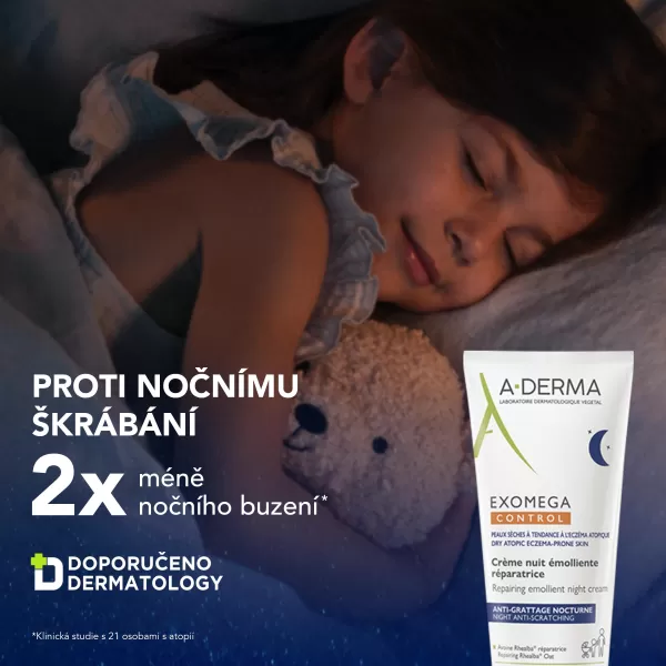 A-Derma Exomega Control Regenerační emolienční noční krém 200 ml
