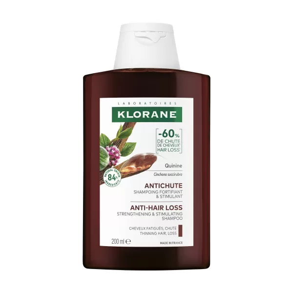 Klorane Bio Chinin a Protěž Alpská posilující šampon proti vypadávání vlasů 200 ml