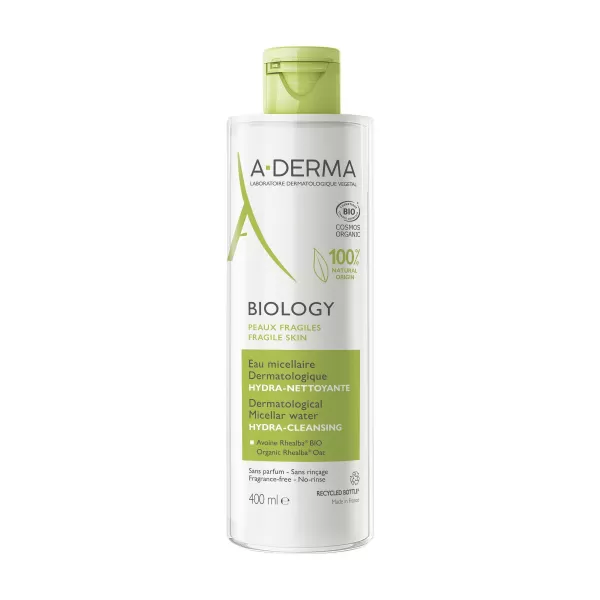 A-Derma BIOLOGY Dermatologická micelární voda HYDRATAČNÍ-ČISTICÍ 400 ml