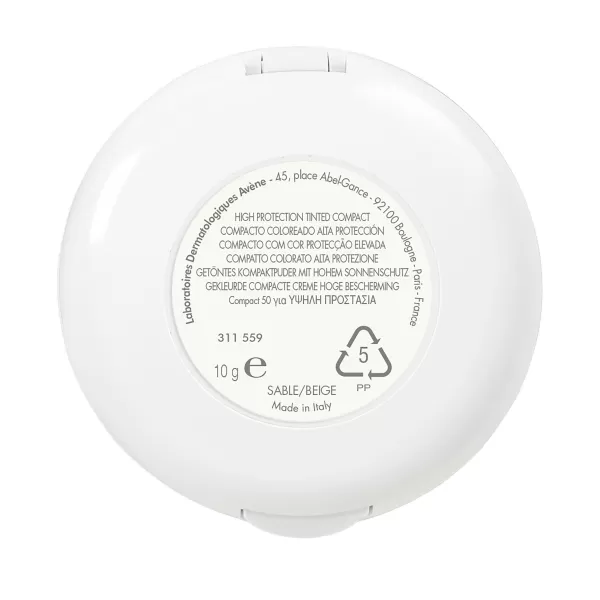 AVENE Tónovací kompaktní pudr s UV filtrem 50 - Haute Protection Compact Sable 10 g - Beige (světlý)