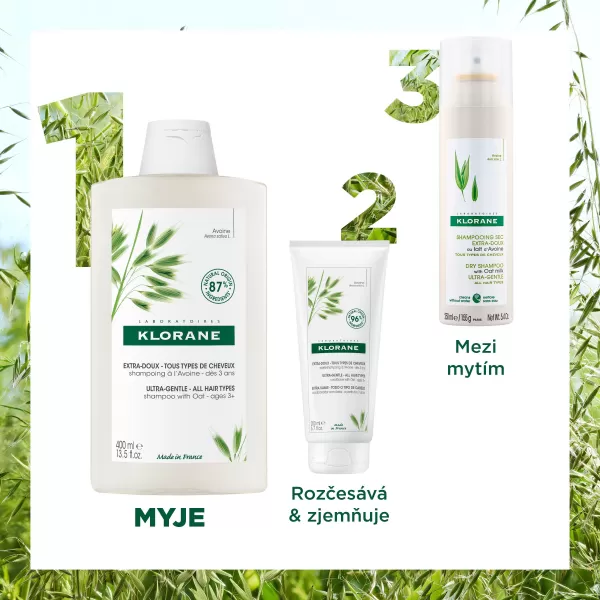 KLORANE šampon s ovesným mlékem 400 ml