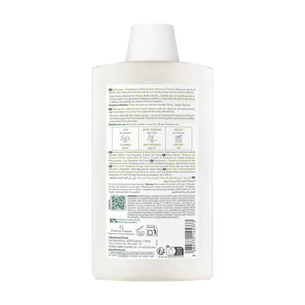 KLORANE šampon s ovesným mlékem 400 ml