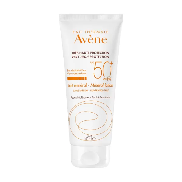 Avène Sun Minéral ochranné mléko bez chemických filtrů a parfemace SPF 50+ 100 ml