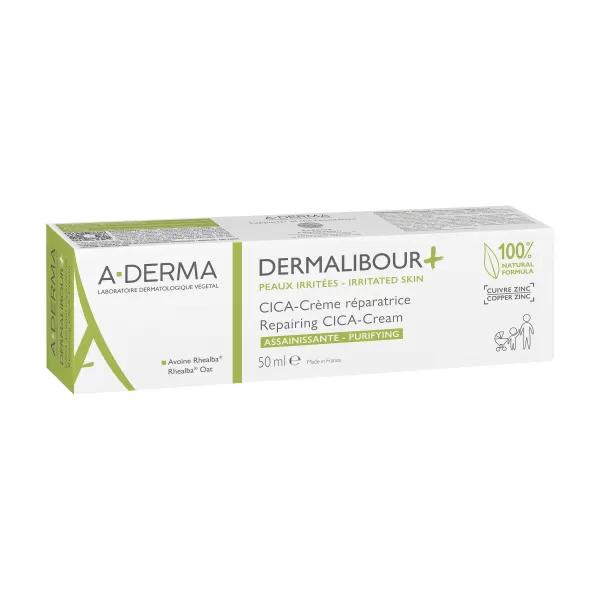 A-DERMA Dermalibour+ Reparační CICA-Krém pro podrážděnou pokožku 50 ml