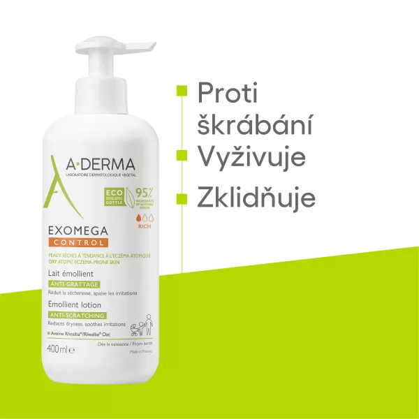 A-DERMA EXOMEGA CONTROL emolienční mléko 400 ml