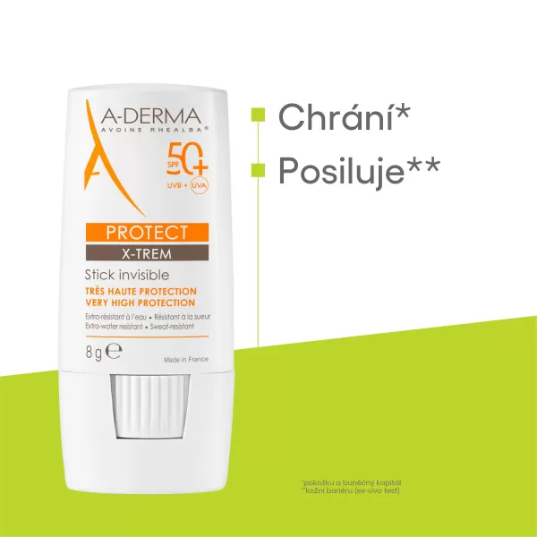 A-Derma Protect X-TREME Transparetní tyčinka SPF50+ 8g