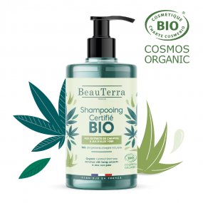 BeauTerra BIO šampon s výtažky z konopí a aloe vera 750 ml