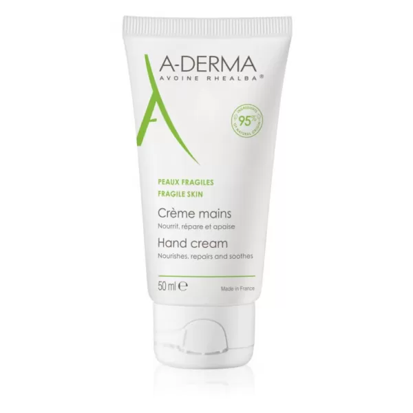 A-DERMA Creme mains 50ml výživný a regenerační krém na ruce