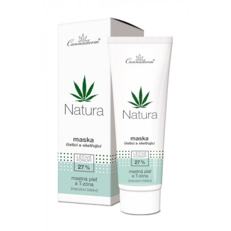 Cannaderm NATURA čistící a ošetřující maska 75g