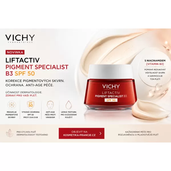 Vichy Liftactiv B3 Anti Dark Spots protivráskový krém SPF 50 50 ml