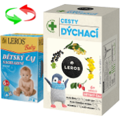 LEROS BABY Dětský čaj Dýchací cesty s lípou 20x2 g