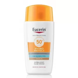 Eucerin SUN Hydro Protect Ultra lehký fluid na obličej středně tmavý SPF50+ 50 ml