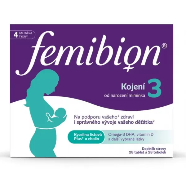Femibion 3 Kojení 28 tablet + 28 kapslí 56 tablet 30.4.2026