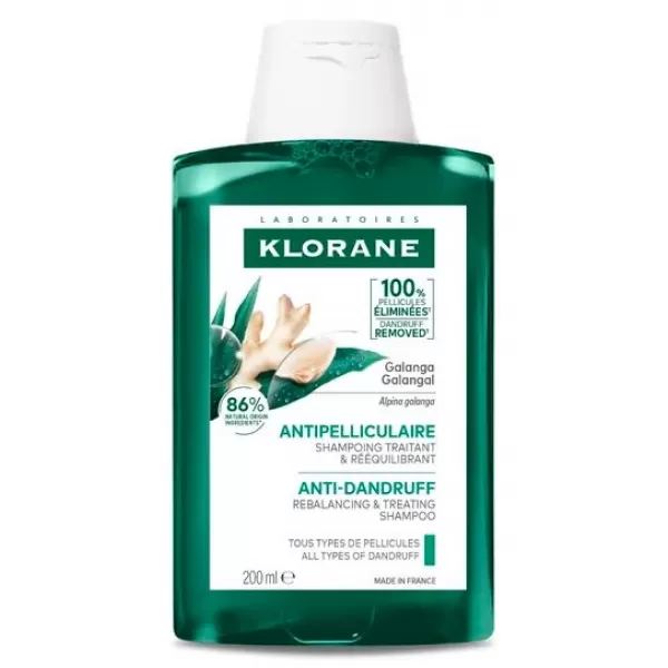 KLORANE Šampon proti lupům s galangalem 200 ml