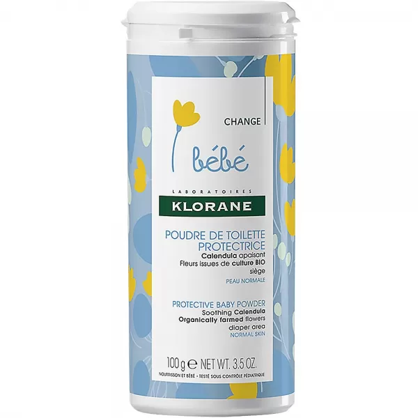 KLORANE BEBE Dětský zásyp - Poudre de toilette 100g
