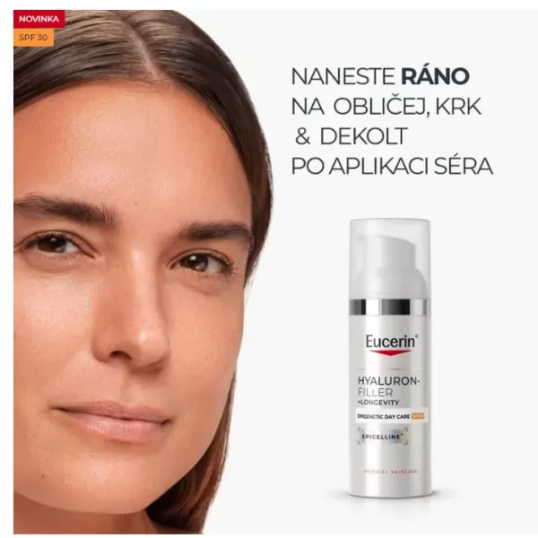 Eucerin Hyaluron-Filler + Longevity Epigenetic Denní krém SPF 30