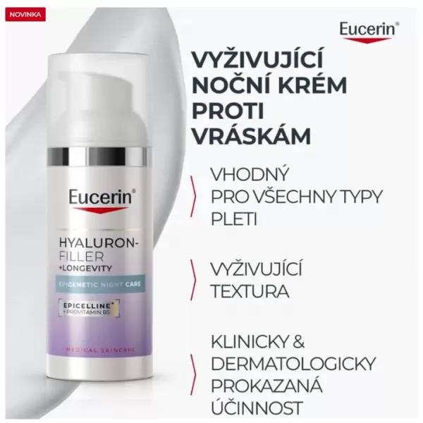 Eucerin Hyaluron-Filler + Longevity Epigenetic Noční krém