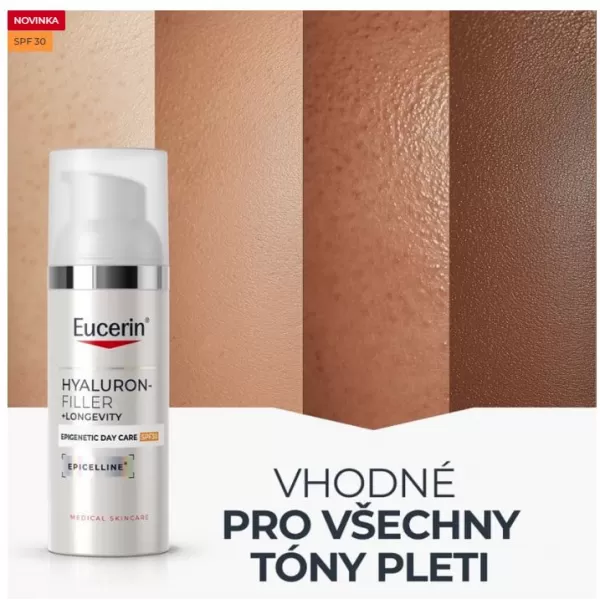 Eucerin Hyaluron-Filler + Longevity Epigenetic Denní krém SPF 30
