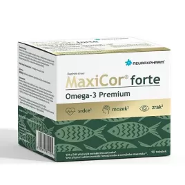MAXICOR Forte omega 3 premium 90 tobolek