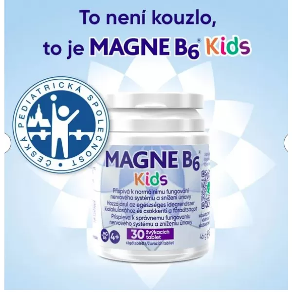 Magne B6 Kids 30 žvýkacích tablet