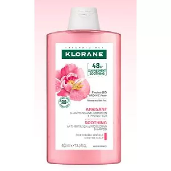KLORANE Šampon s BIO pivoňkou pro citlivou a podrážděnou vlasovou pokožkou 400 ml