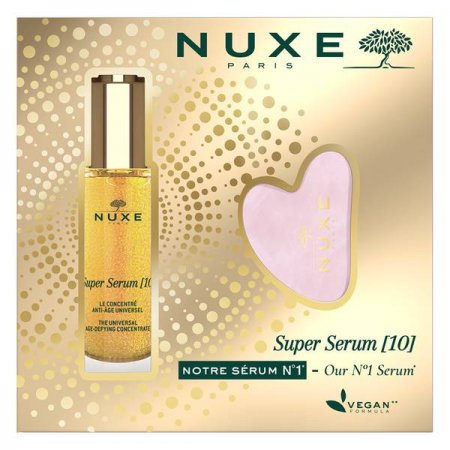 Nuxe Super Serum protivráskové sérum 30 ml + Gua Sha dárková sada