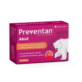 Preventan Akut s příchutí brusinek a grepu 30 tablet