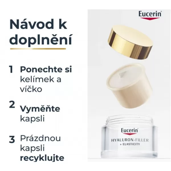 Eucerin HYALURON-FILLER+ELASTICITY denní krém SPF30 refill 50ml