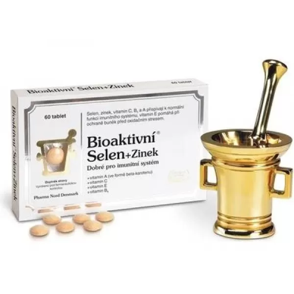 PHARMA NORD Bioaktivní Selen + Zinek 60 kapslí