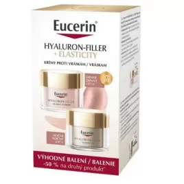 Eucerin Hyaluron-Filler + Elasticity Rosé SPF30 denní krém + noční krém 2x50 ml