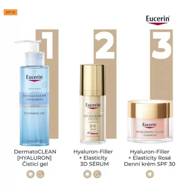 Eucerin Hyaluron-Filler + Elasticity Rosé SPF30 denní krém 50 ml