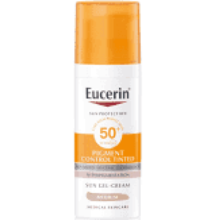 Eucerin Pigment Control Emulze na opalování na obličej s depigmentačním účinkem SPF 50+ středně tmavá 50 ml