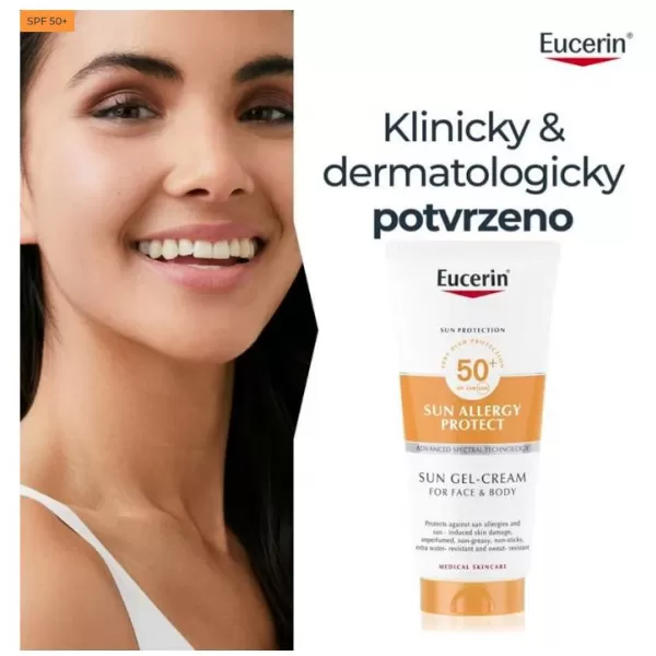 Eucerin SUN Allergy Protect SPF50+ ochranný krémový gel 200 ml
