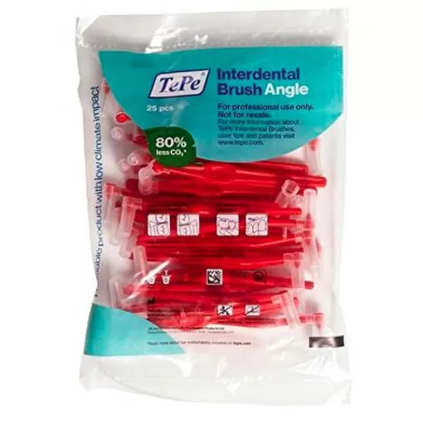 Tepe Mezizubní kartáčky Angle 0,5 mm červené 25 ks