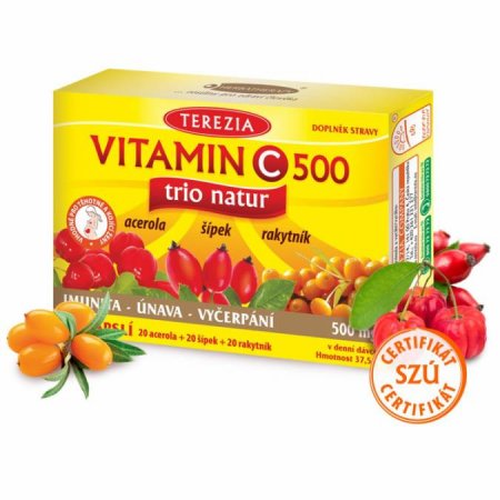 TRIO NATUR vitamin C 60 kapslí