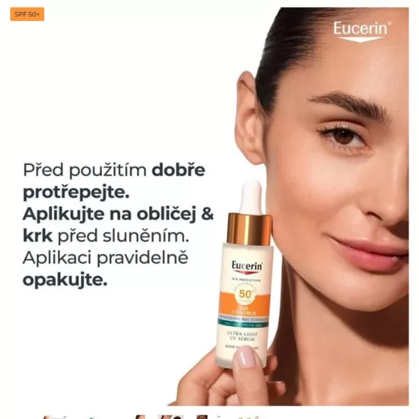Eucerin SUN UV Serum na obličej SPF50+ 30ml