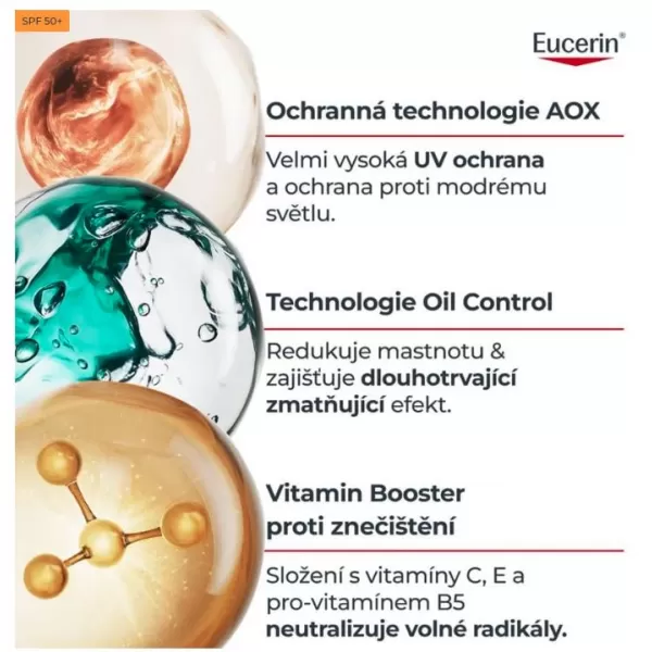 Eucerin SUN UV Serum na obličej SPF50+ 30ml