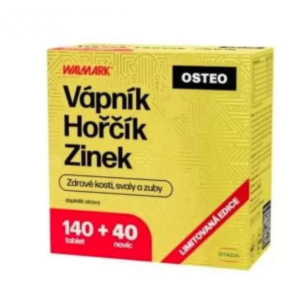 Walmark Vápník Hořčík Zinek OSTEO tbl.120+60 Promo 2024